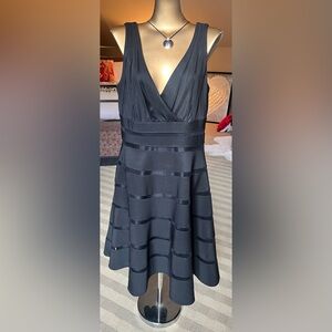 Beautiful White House black market a line dress black size 8